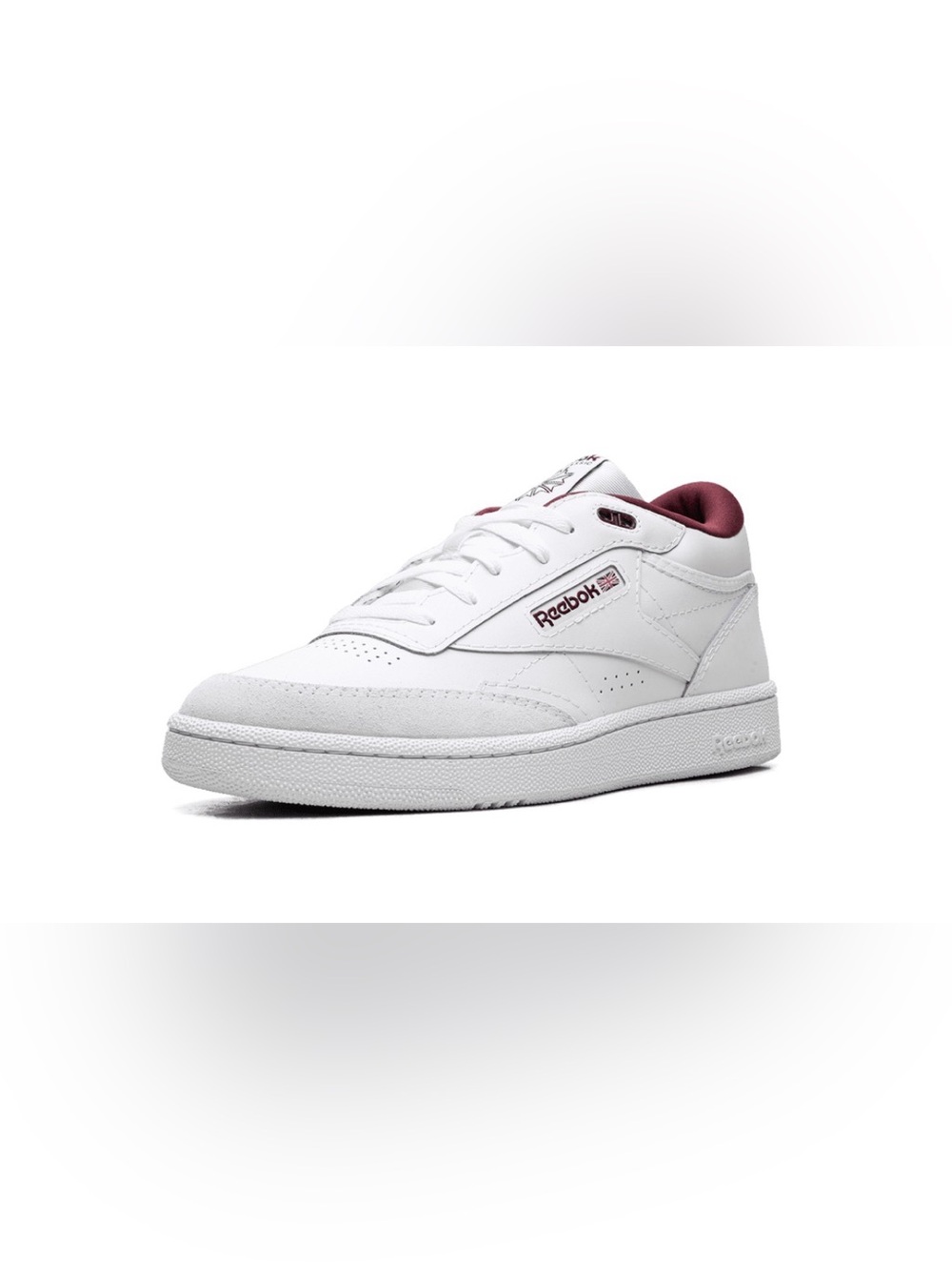 Reebok White Low-Top Sneakers with Red Interior